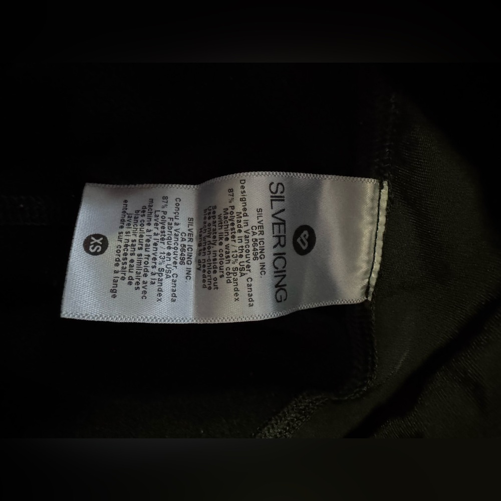 Silver Icing XS Black High-Waisted Fleece lined Leggings - Picture 3 of 5